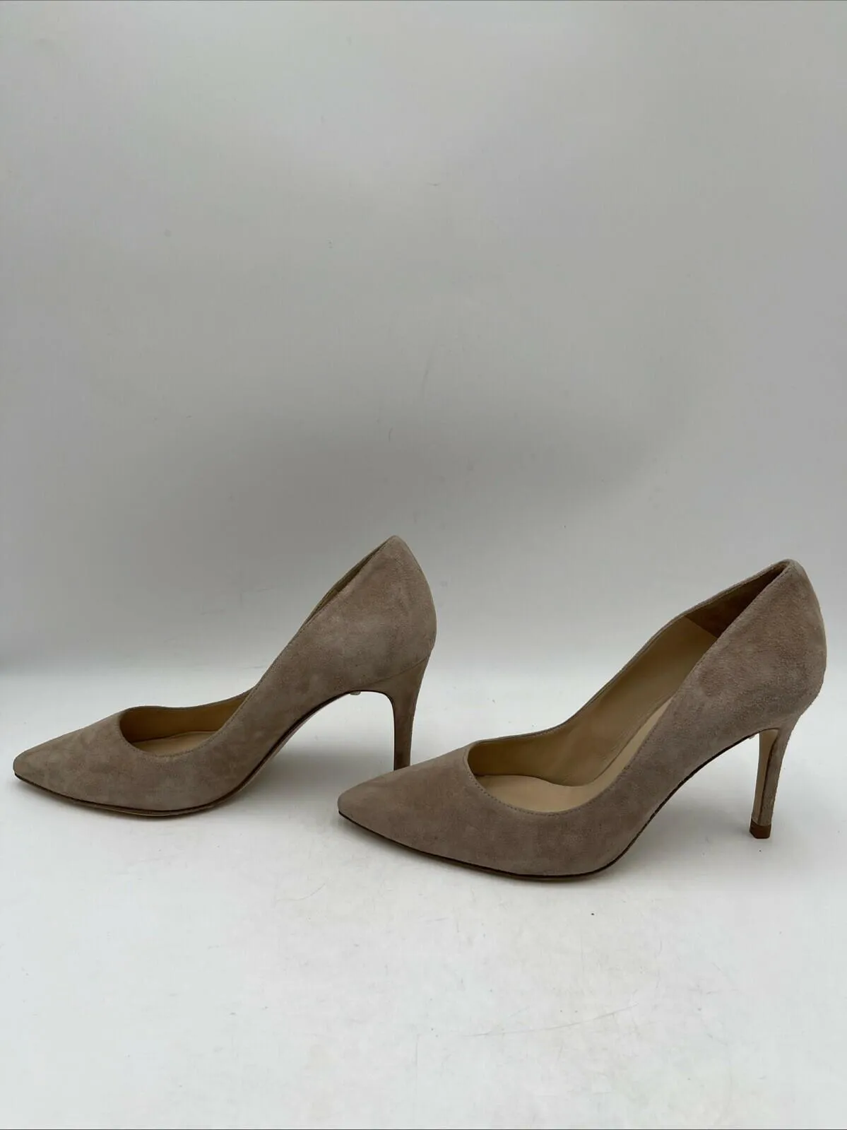 Women’s L'AGENCE Eloise Pumps in Praline Suede Size 38.5 - Very Good