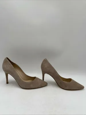 Women’s L'AGENCE Eloise Pumps in Praline Suede Size 38.5 - Very Good