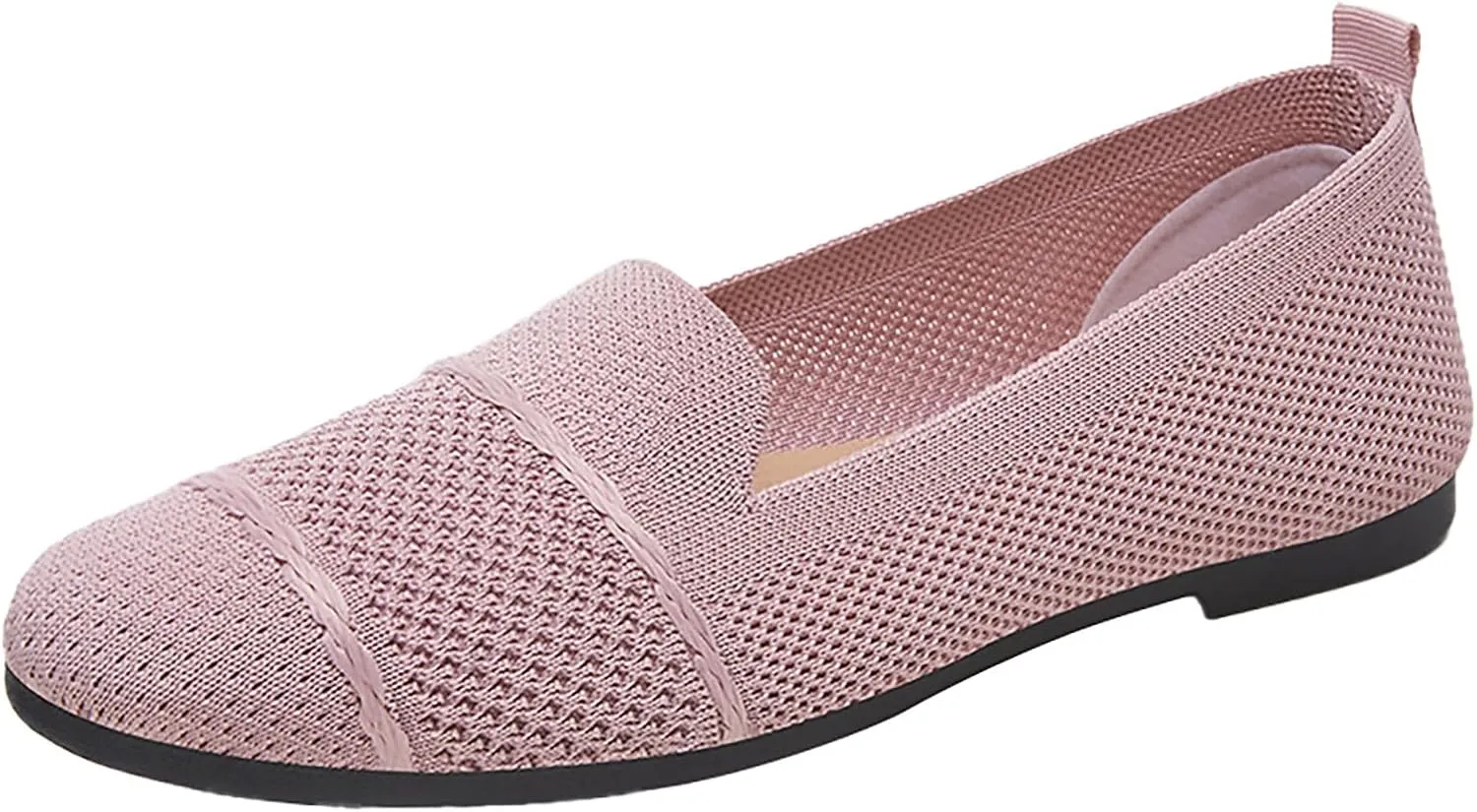 Womens Mesh Loafer Flat Walking Running Comfortable Round Toe Ballet Breathable Dress Washable Work Slip-on Shoes