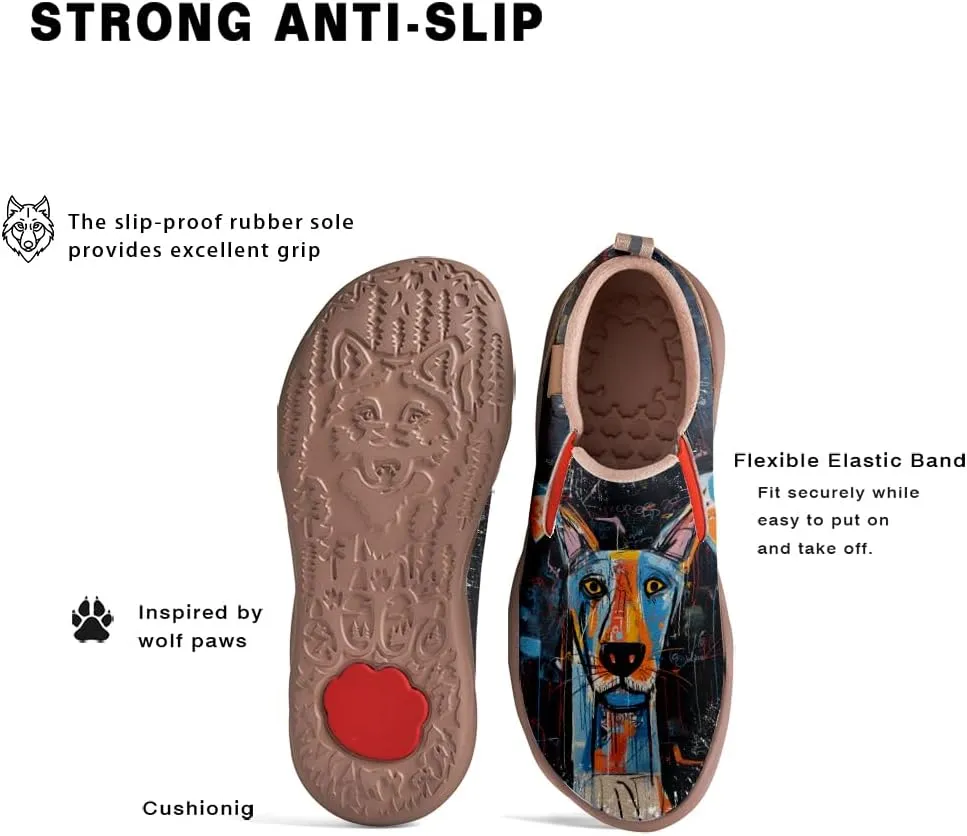 Women's Slip On Sneakers Casual Loafers Art Painted Comfort Soft Walking Shoes Graffiti Style Animal Patterns