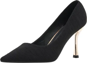 YooPrettyz Women Romantic Pointed Toe Dressy Pumps Sexy High Heels Elegant Slip On Office Stiletto Shoes