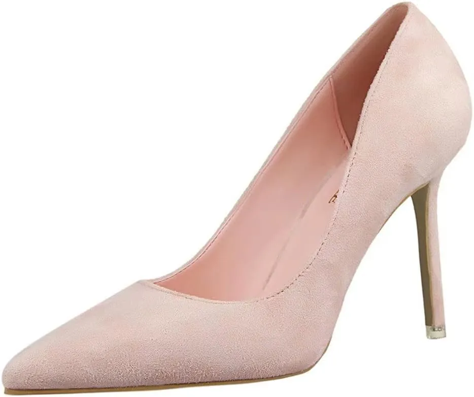 ZTWUTANG Stunner Women's Sexy Pointed Toe High Heels Slip On Stiletto Party Pump Shoes