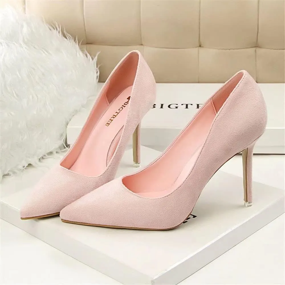 ZTWUTANG Stunner Women's Sexy Pointed Toe High Heels Slip On Stiletto Party Pump Shoes