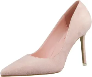 ZTWUTANG Stunner Women's Sexy Pointed Toe High Heels Slip On Stiletto Party Pump Shoes