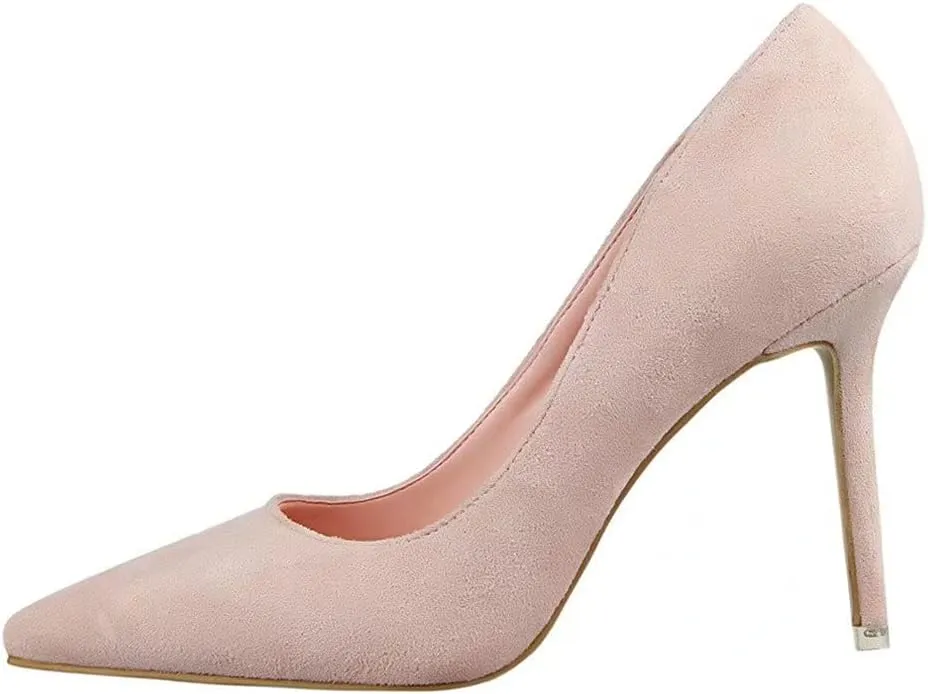 ZTWUTANG Stunner Women's Sexy Pointed Toe High Heels Slip On Stiletto Party Pump Shoes